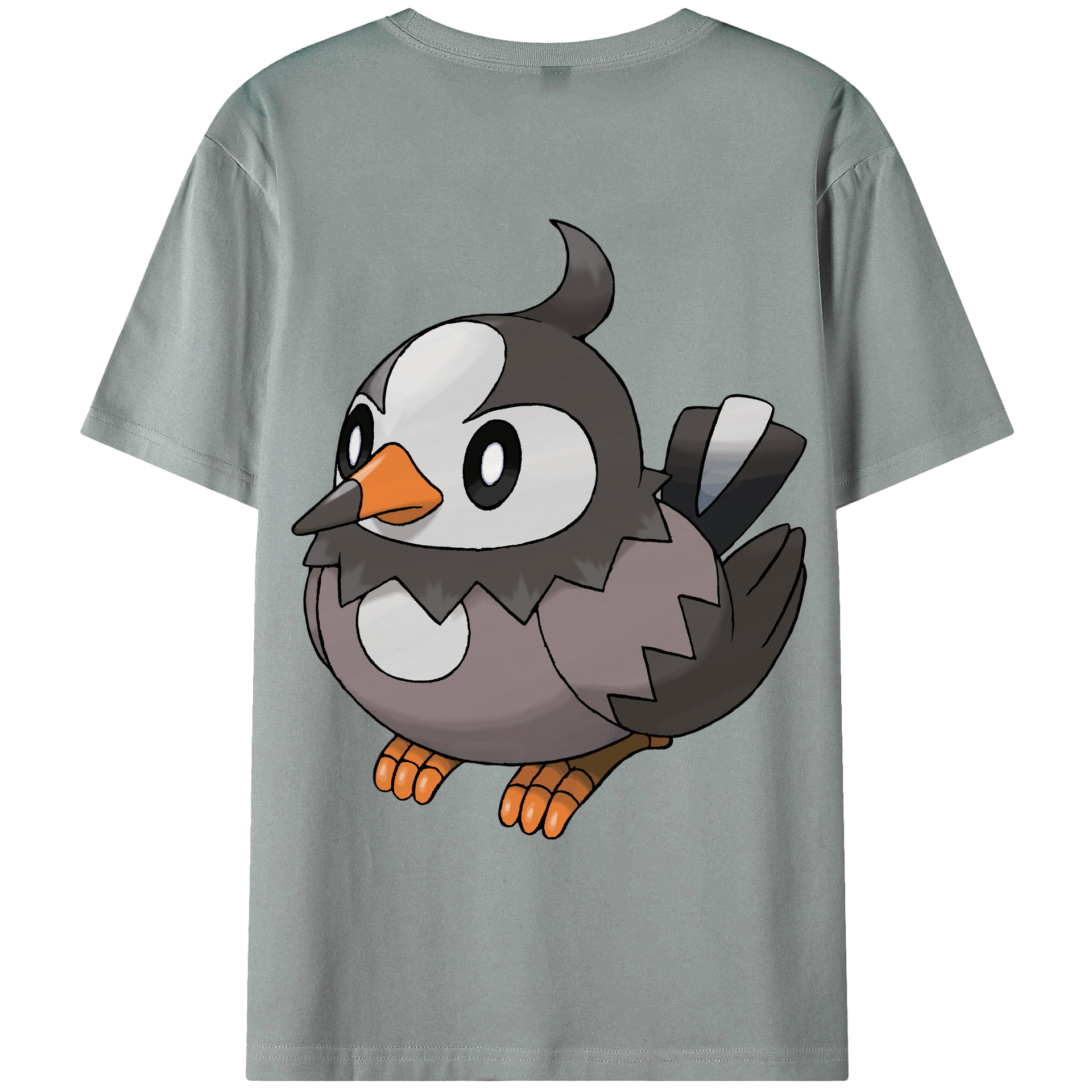 （画像用） ポケットモンスター Pokémon 綿100％ メンズ半袖Tシャツ（バックプリント） 通気性